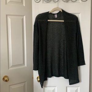 H&M Sheer Green Cardigan